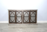 Homestead Hills - Media Console - Tobacco Leaf / Alpine Gray