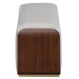 Houston - Accent Bench - Porcini / Walnut