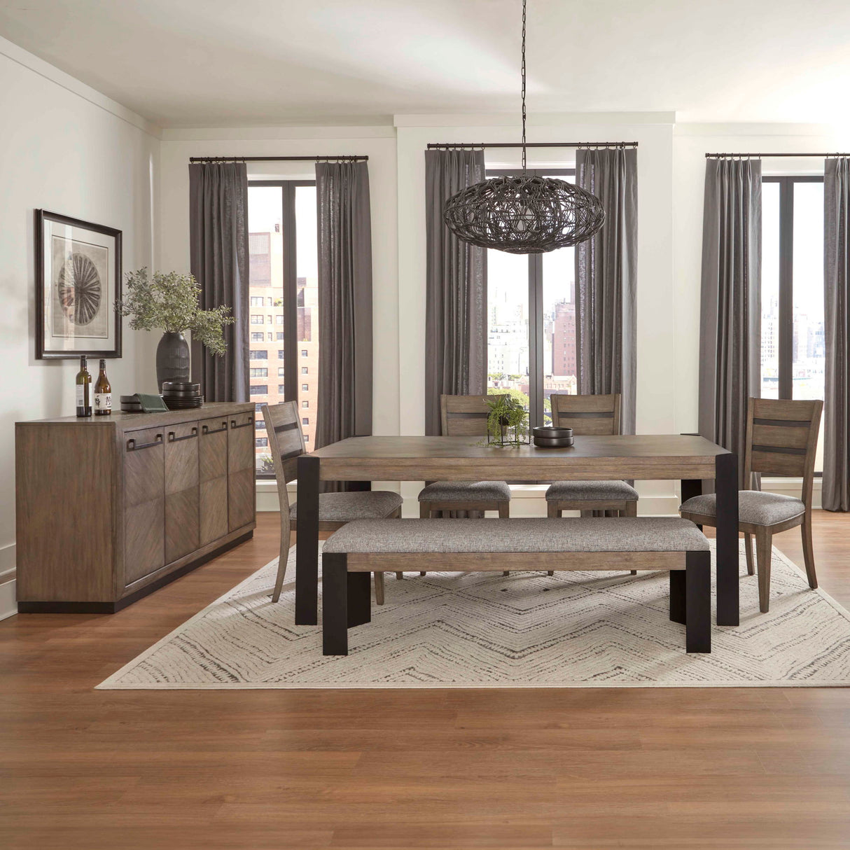 Cedar Fork - Banco de comedor - Arabica ahumado