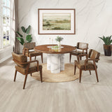Harvey - Round Dining Table - Brown
