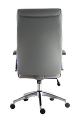 Silla de oficina alta de cuero vegano Dc