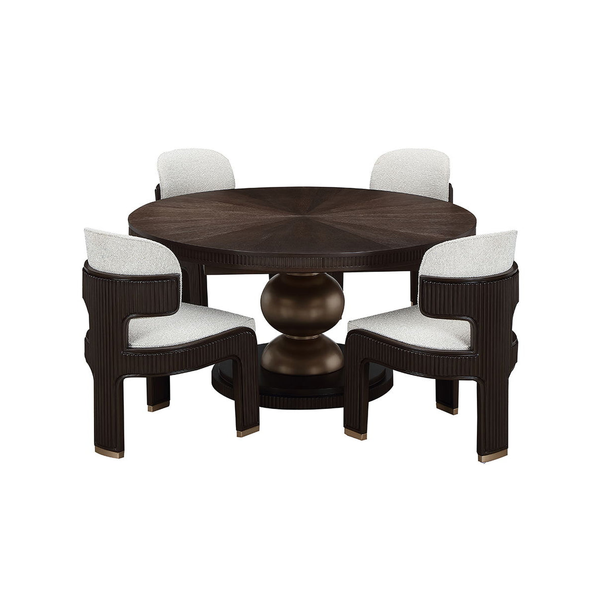 West Kensington - Oval Dining Table - Medium Espresso