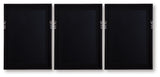 Jossletts - Orange / Black / Ivory - Wall Art Set (Set of 3)