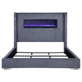 Tisdall - Upholstered Fireplace Bed