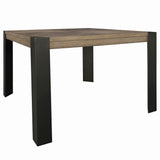 Cedar Fork - 54" Dining Square Counter Table With 4 Counter Stools - Smoked Arabica