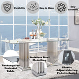 Cyrene - Dining Table - Clear Glass Top & Stainless Steel