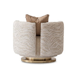 Savannah Breeze - Swivel Chair - Cashmere / Bright Gold