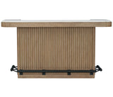 Escape - 78" Dining Bar With Stone Top - Vanilla Bean