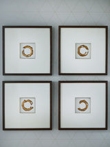 Dallbourne - White / Gold Finish - Wall Art Set (Set of 4)