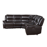 Alexandria - Leather Power Sectional alternate view 8