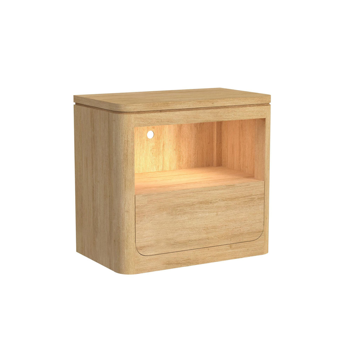 Rosalie - Mesita de Noche con USB y LED
