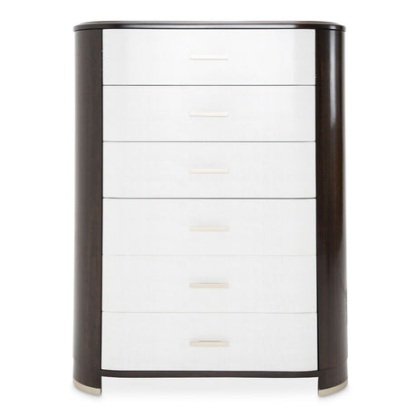 Paris Chic - 6-Drawer Chest - Espresso Brown