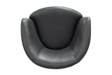 Barolo - 100% Italian Leather Swivel Club Chair (Set of 2)