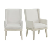 Avalanche - Dining Arm Chair (Set of 2) - Antique White