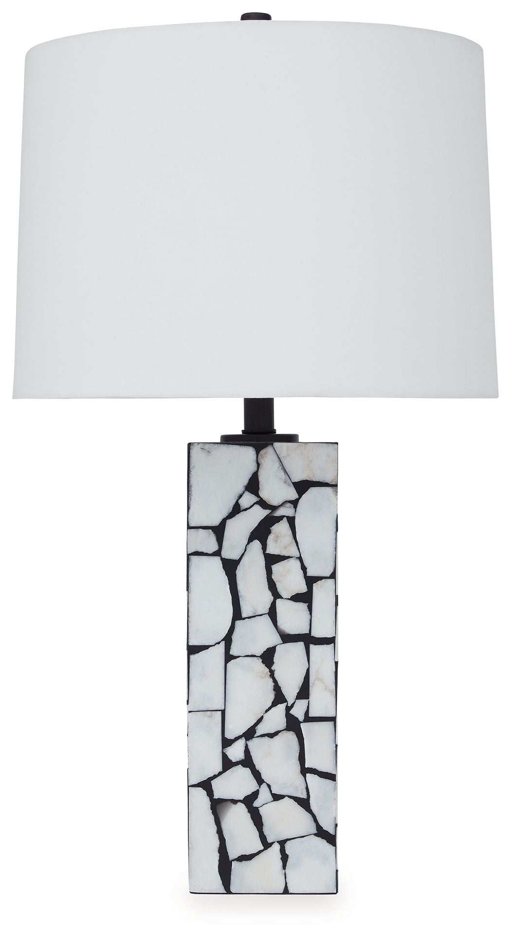 Macaria - Marble Table Lamp - White / Black