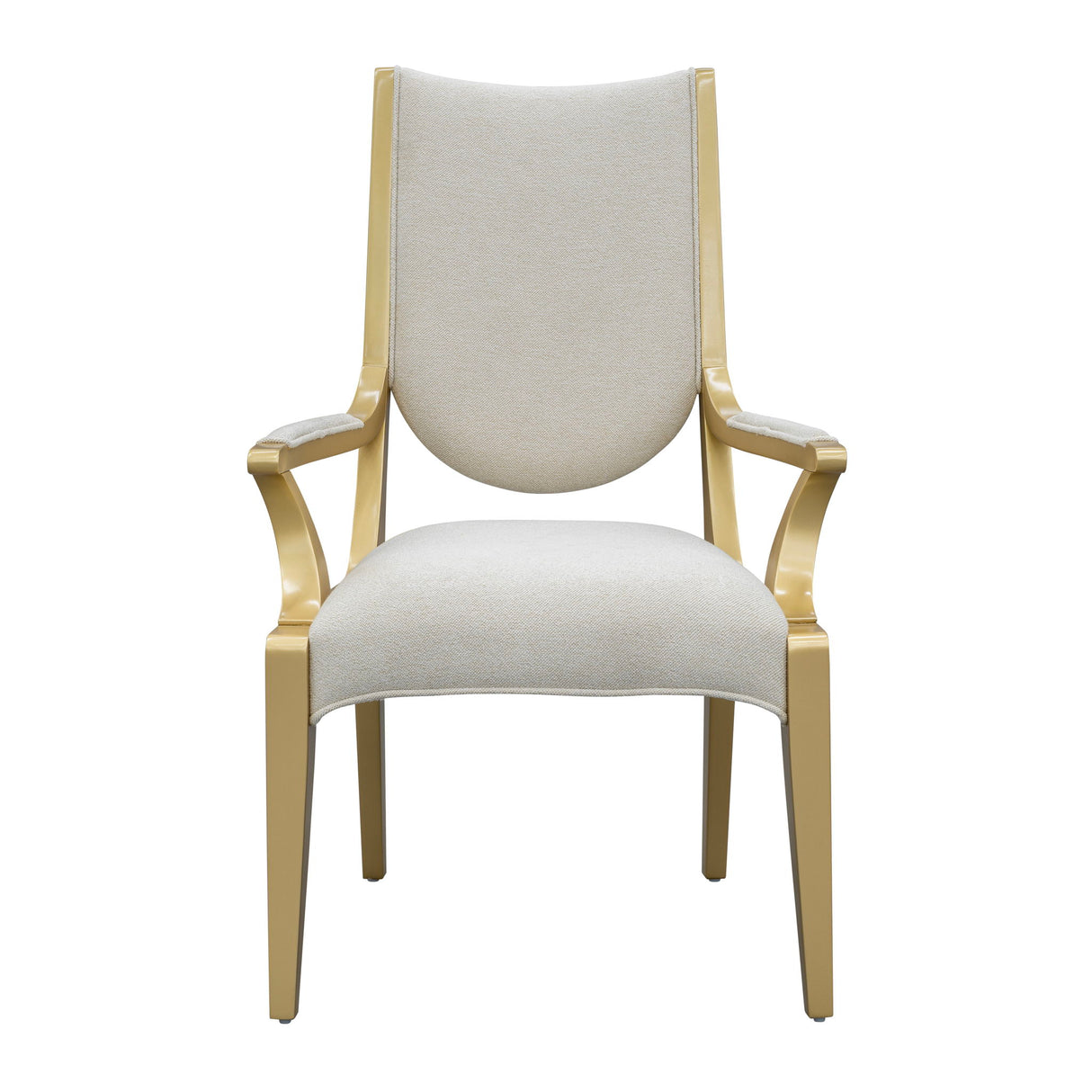 Scotts Square - Silla con reposabrazos para comedor - Champán claro