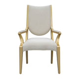 Scotts Square - Silla con reposabrazos para comedor - Champán claro