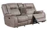 Blake - Reclining Console Loveseat - Desert Taupe