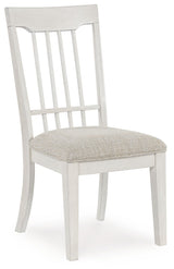 Shaybrock - Dining Upholstered Side Chair (Set of 2) - Antique White / Brown