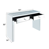 Noralie - Mesa auxiliar - Plata perla - Madera - 81 cm