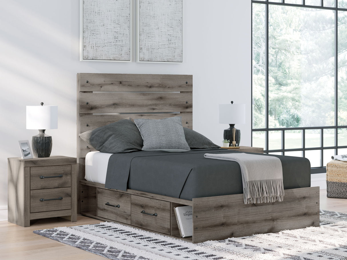 Graystorm - Cama con paneles y almacenamiento