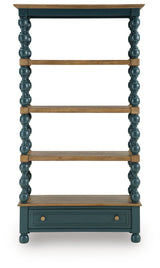 Finnworth - Bookcase - Blue / Brown