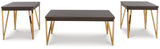Bandyn - Occasional Table Set (Set of 3) - Brown / Champagne