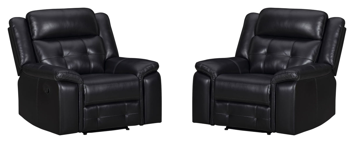 Clayton - Manual Swivel Glider Recliner (Set of 2) - Phantom