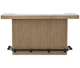 Escape - Dining Bar With Stone Top - Glazed Natural Oak / Vanilla Bean