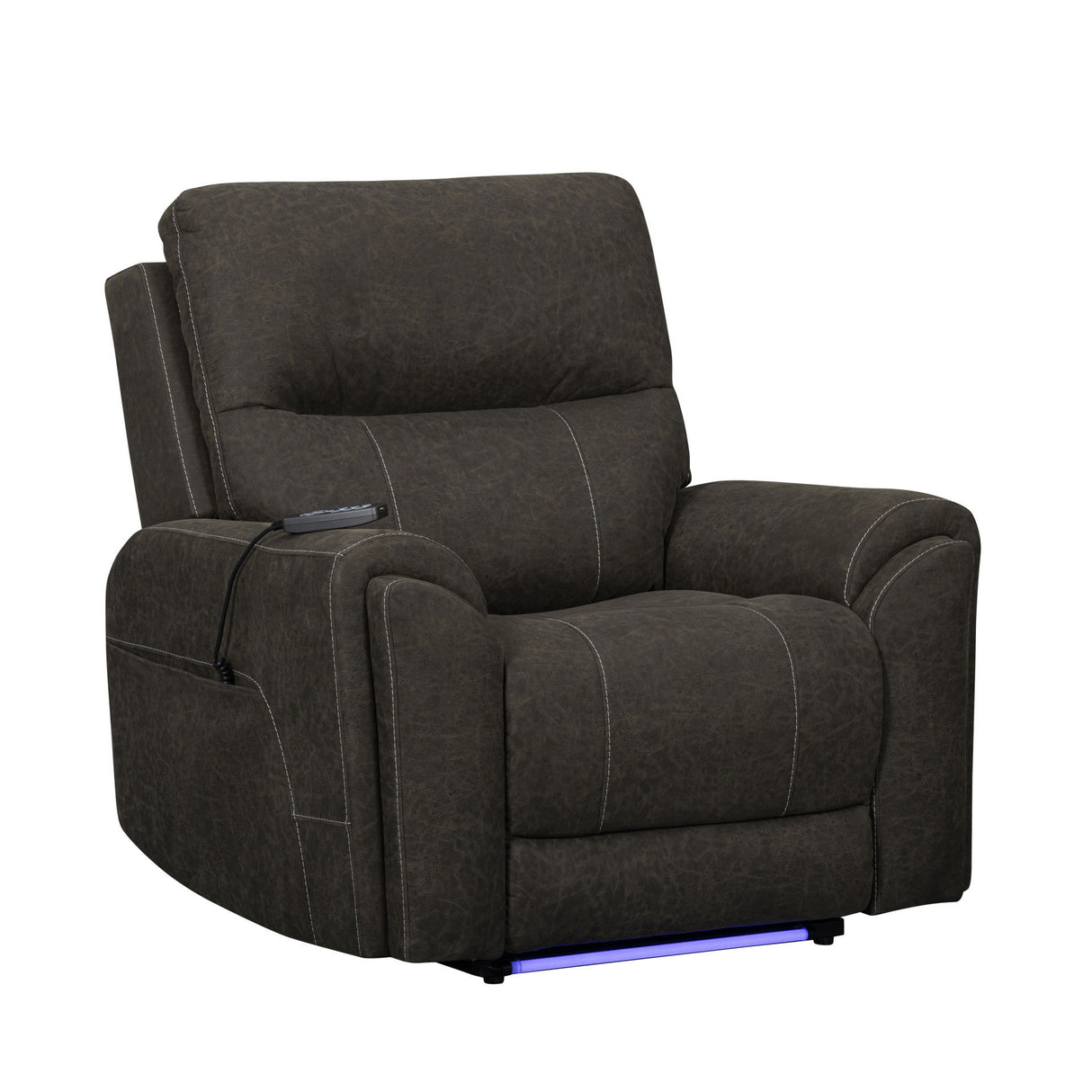 Gaia - Sillón reclinable automático con reposacabezas y reposapiés eléctricos