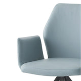 Segismunda - Silla Auxiliar Giratoria - Azul Claro y Negro