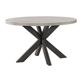 Axel - Round Dining Table - Espresso / Light Gray