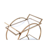 Traverse - Serving Cart - Mirrored & Champagne