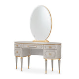 St. Charles - Vanity Desk with Glass Top