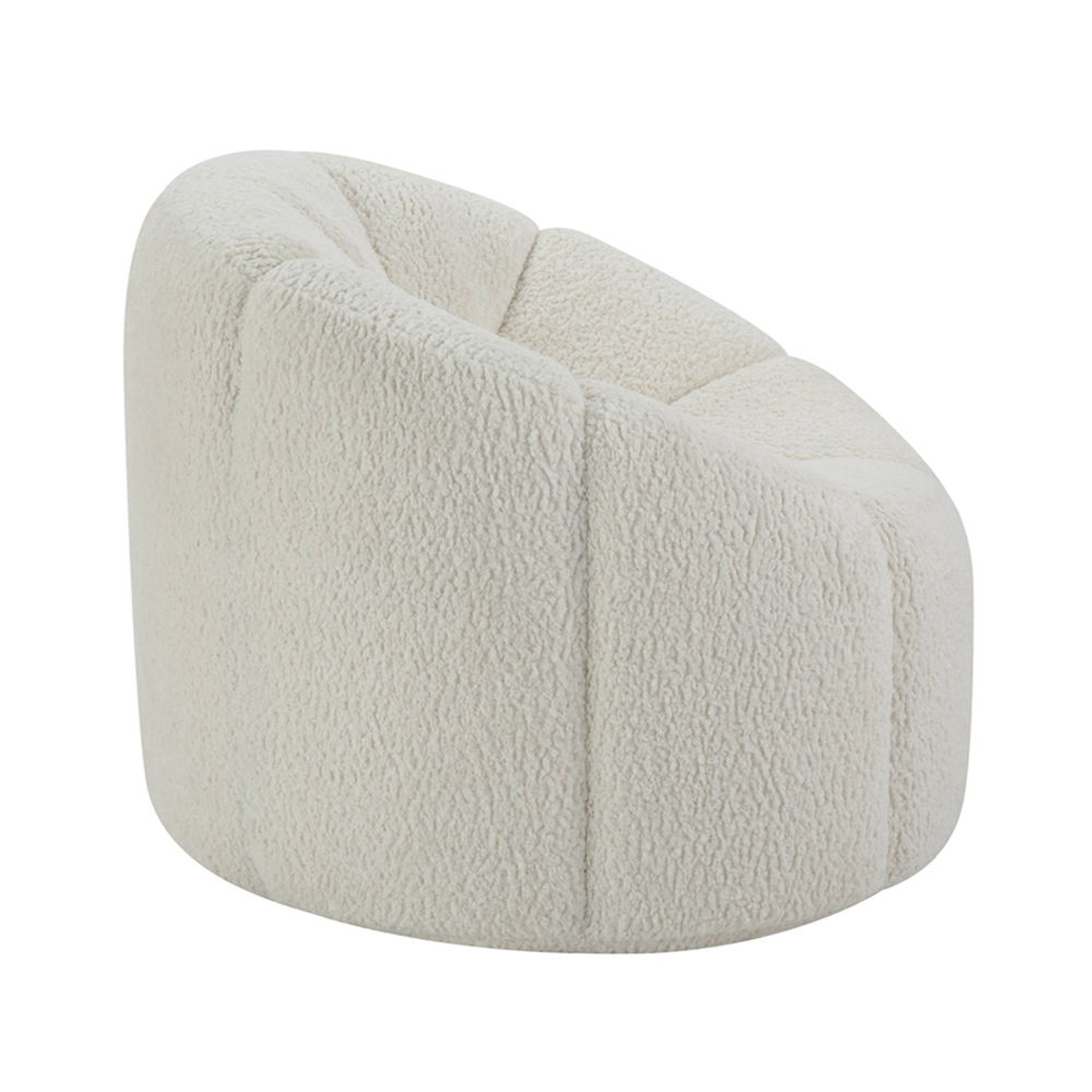Osmash - Silla - Sherpa de Peluche Blanco