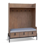 Alyssa Bench Hall Tree - Oak Grove