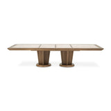 Portrait - Wide Rectangular Dining Table - Sienna Brown