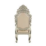 Sorina - Arm Chair (Set of 2) - Synthetic Leather & Antique Gold