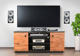 Mueble multimedia - Black Magic / Acacia rústica