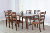 7 Piece Dining Set With Turn Buckle - Vintage Mocha