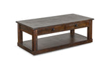 Homestead - Coffee Table With Casters - Tobacco Leaf