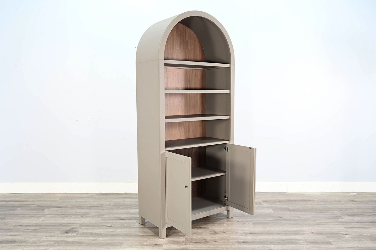 Arched Display Cabinet With Doors