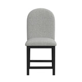 Portland - Round Back Counter Stool (Set of 2) - Black / Gray