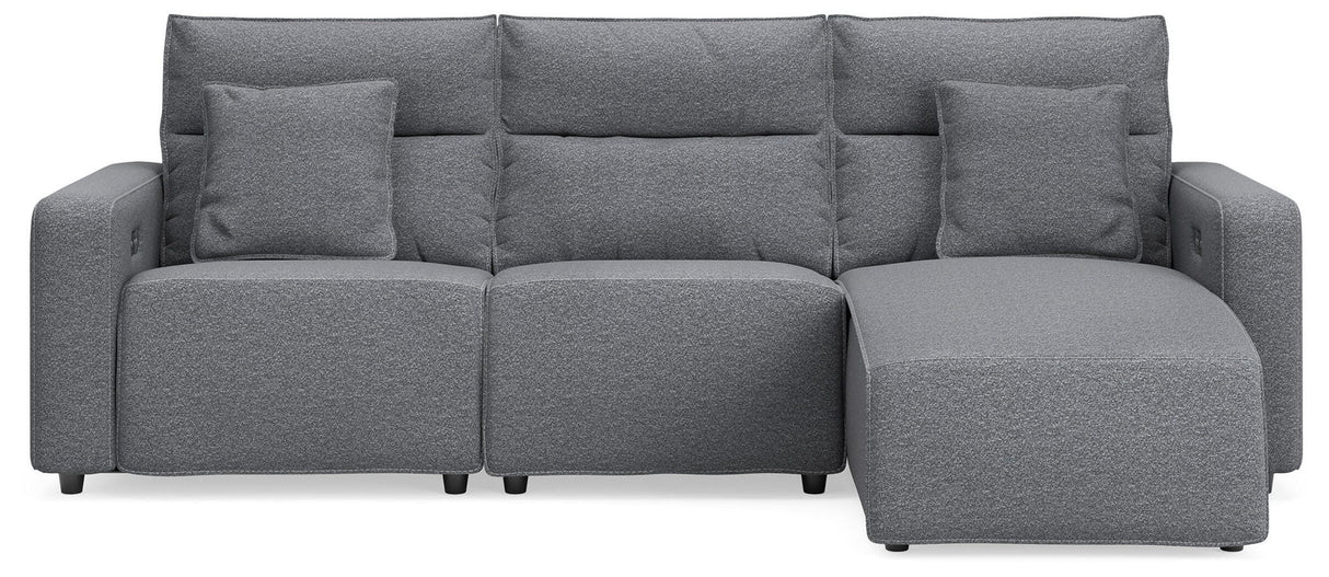 Modmax II - Seccional reclinable - Sal y pimienta