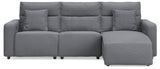 Modmax II - Seccional reclinable - Sal y pimienta