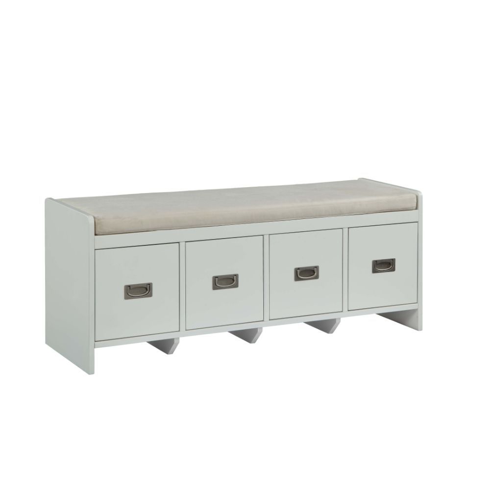 Berci - Banco - Tejido Beige y Blanco