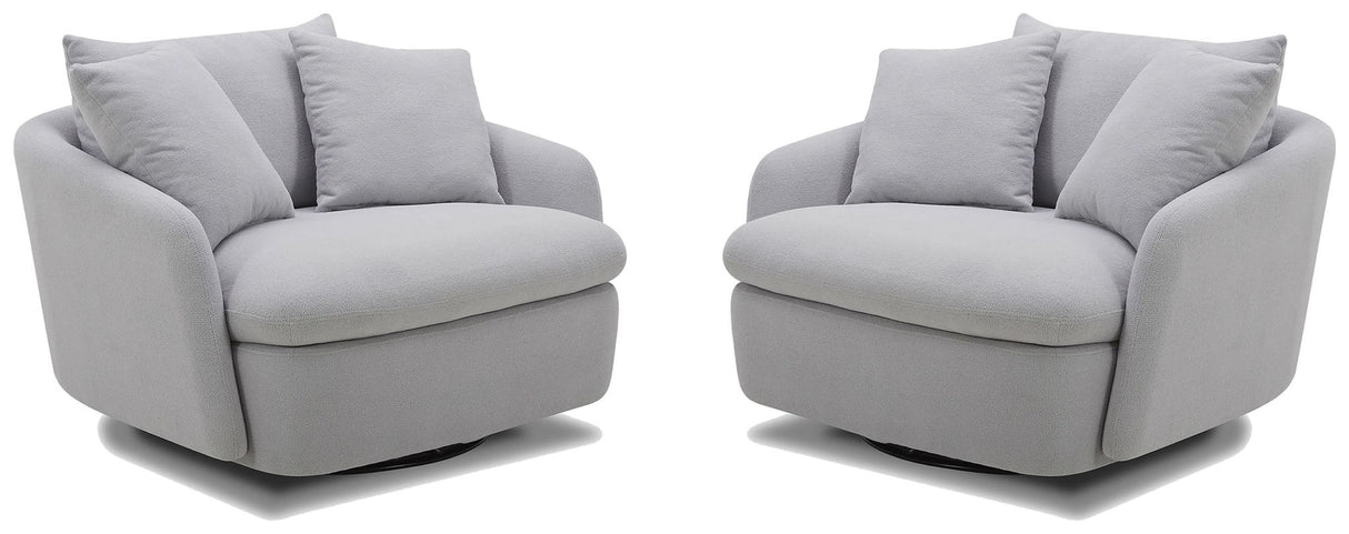 Boomer - Large Swivel Chair with 2 Pillows