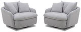 Boomer - Large Swivel Chair with 2 Pillows