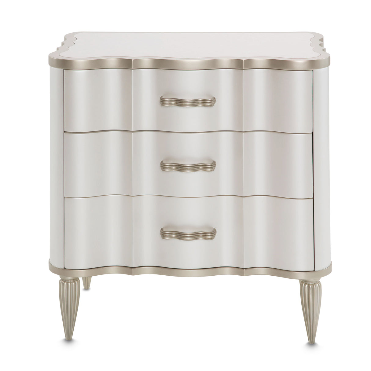 London Place - Nightstand - Creamy Pearl