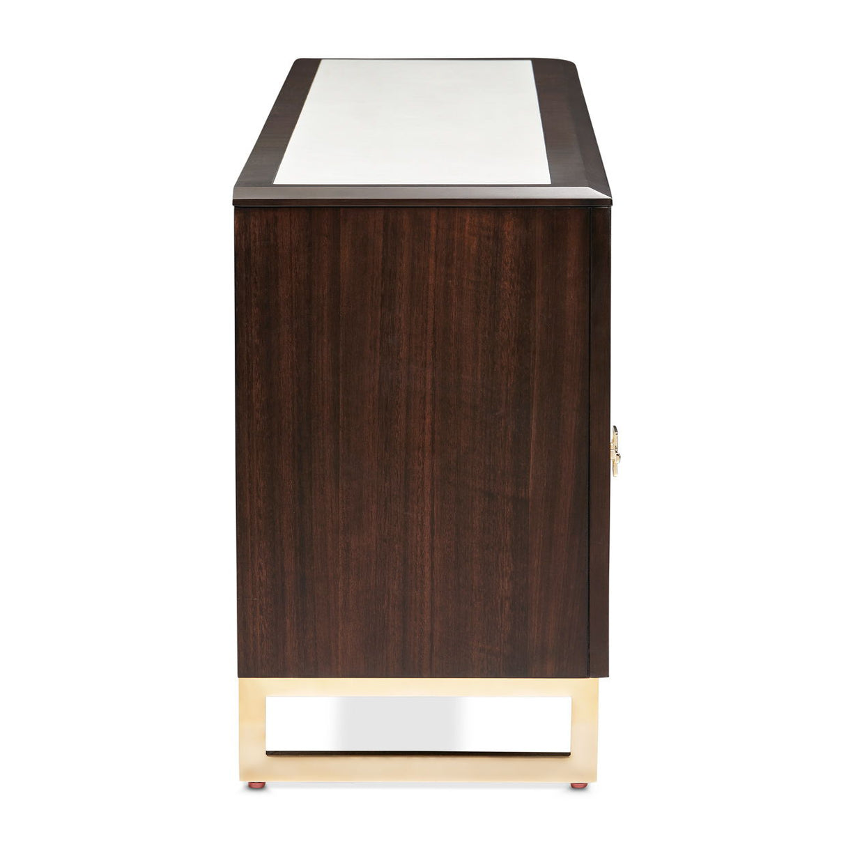 Belmont Place - Media Cabinet - White / Dark Brown